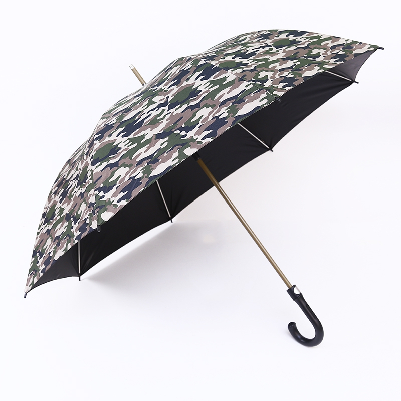 Gerader Regenschirm im Camouflage-Stil RU1974